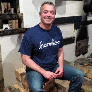 T-Shirt Götz Widmann "harmlos" dunkelblau