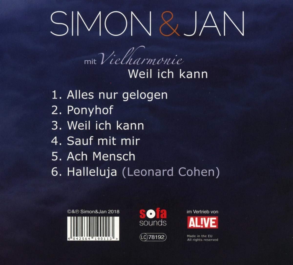 Simon & Jan mit Vielharmonie - EP - Weil ich kann – Bild 2
